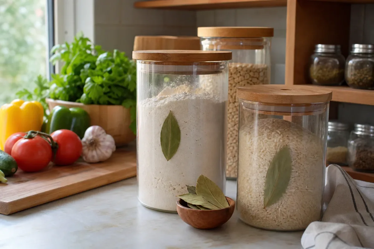 Editorial home-kitchen photo illustrating How to Keep Flour and Grains Bug-Free (tips tricks tip), realistic tools and ingredients in natural light