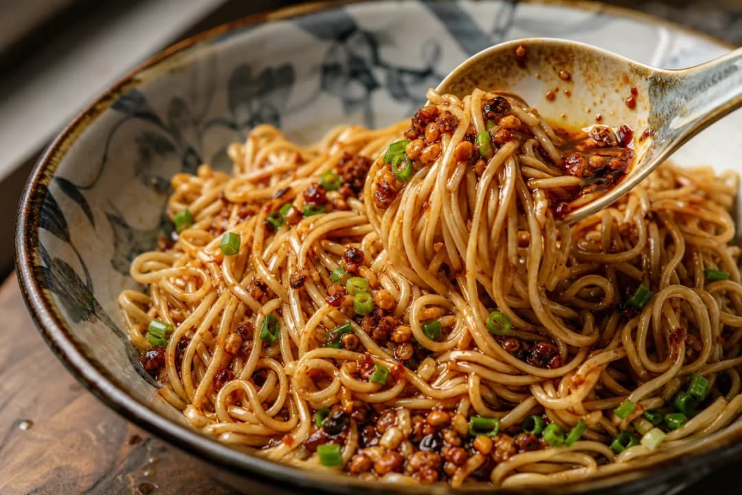 10-Minute Chili Oil Garlic Noodles with Crisp Scallions