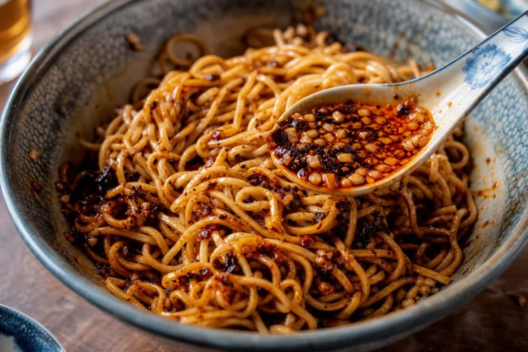 10-Minute Chili Oil Garlic Noodles with Crunchy Peanuts