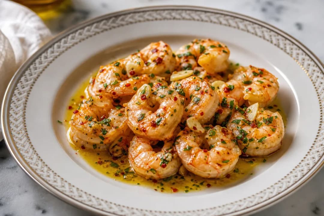 10-Minute Sizzling Gambas al Ajillo with Garlic and Olive Oil