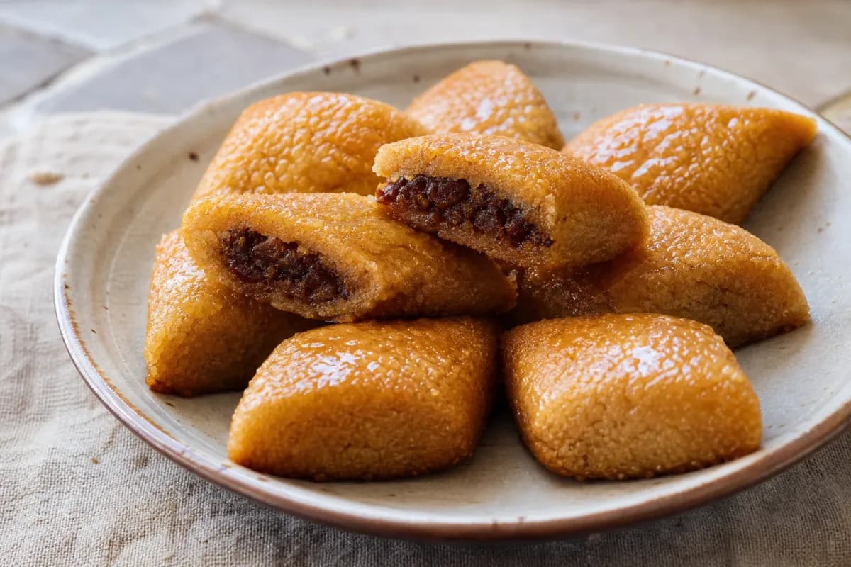 Algerian Makroud with Dates and Honey - Sweet Pastry Delight