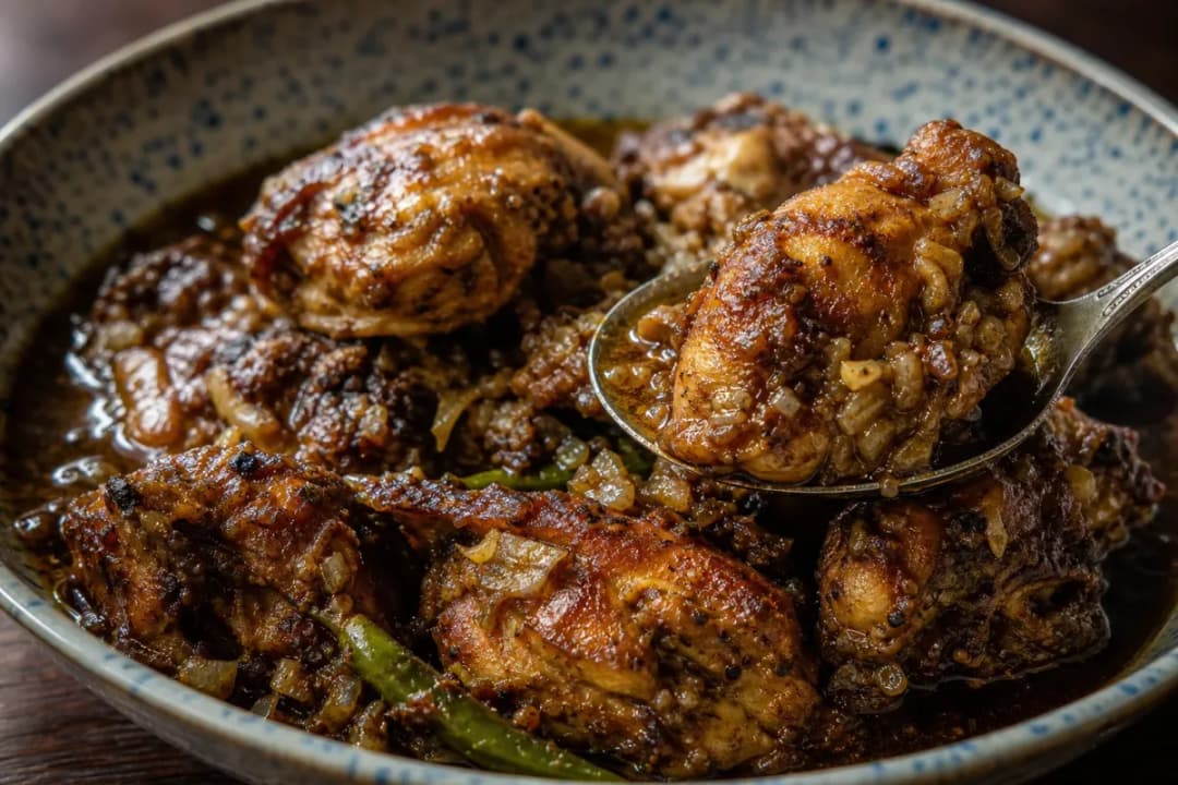 Authentic Sri Lankan Chicken Curry with Roasted Spices