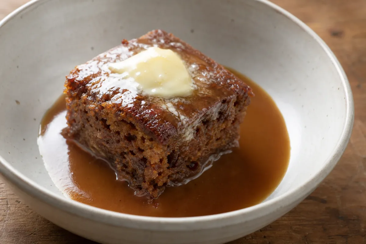 British Sticky Toffee Pudding with Warm Toffee Sauce