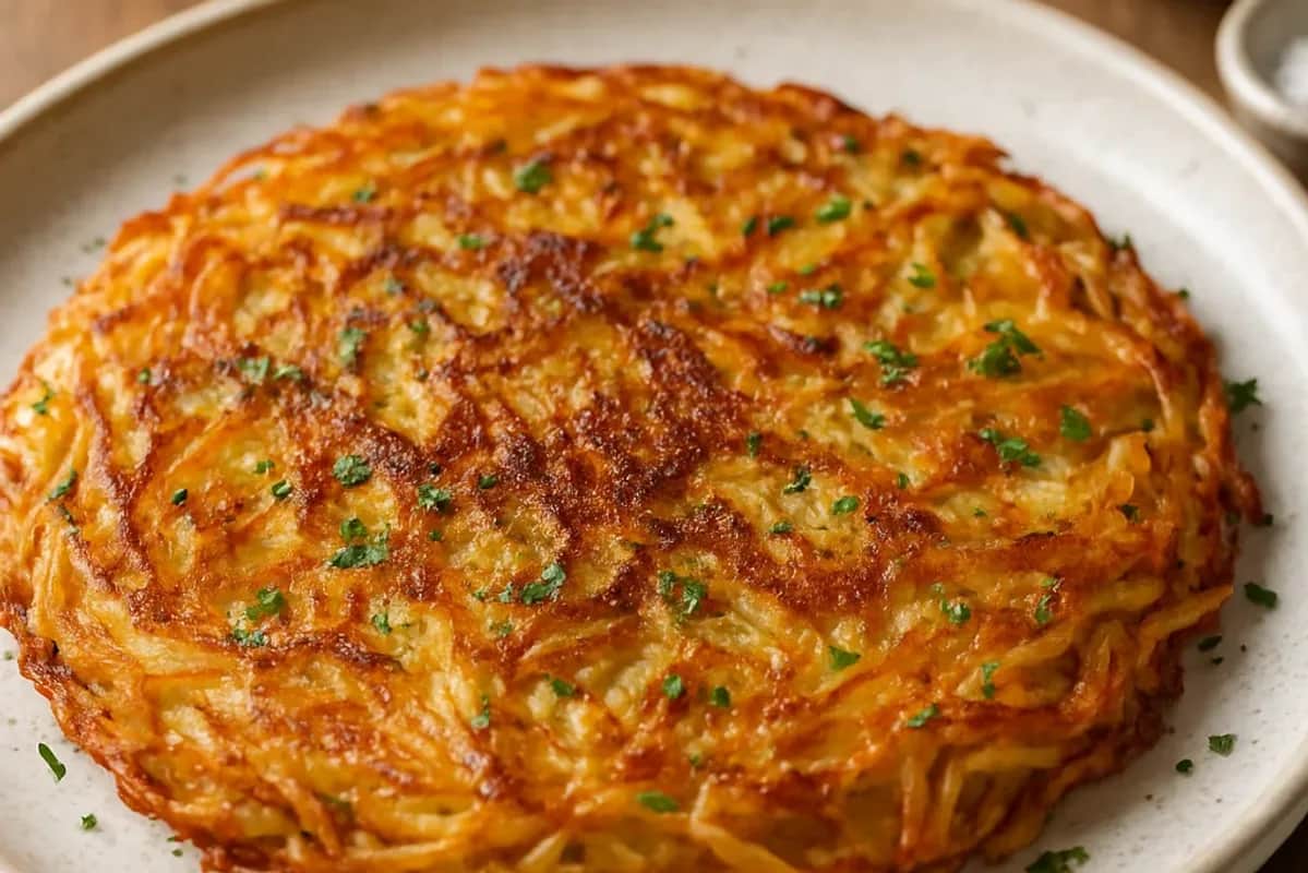 Crispy Swiss Rösti – Traditional Potato Pancake Recipe — breakfast recipe, beautifully plated and ready to serve