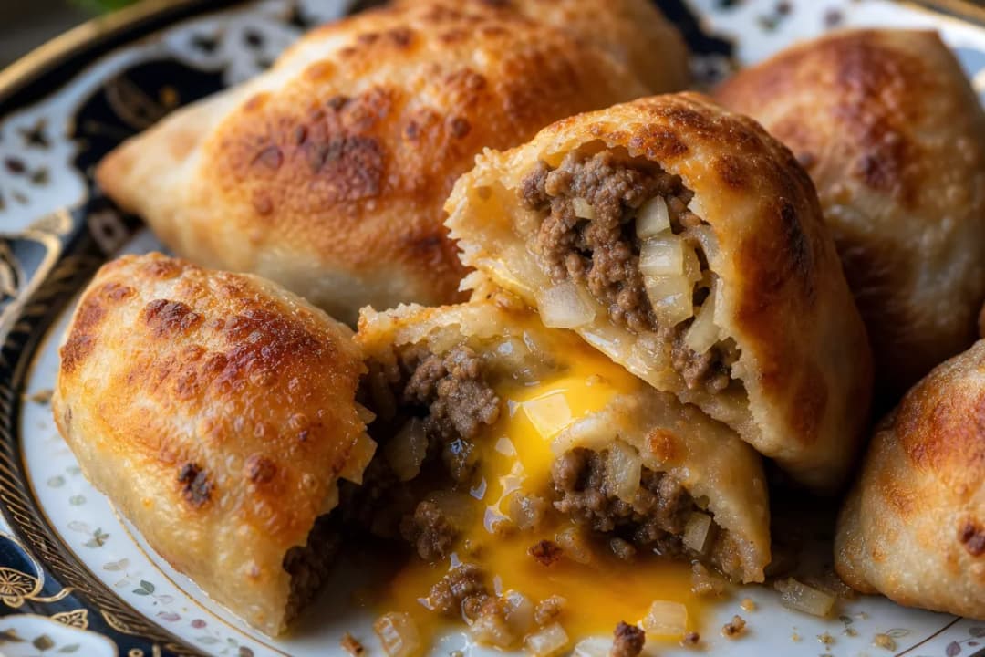 Crispy Uzbek Beef Samsa with Cumin and Onion Filling