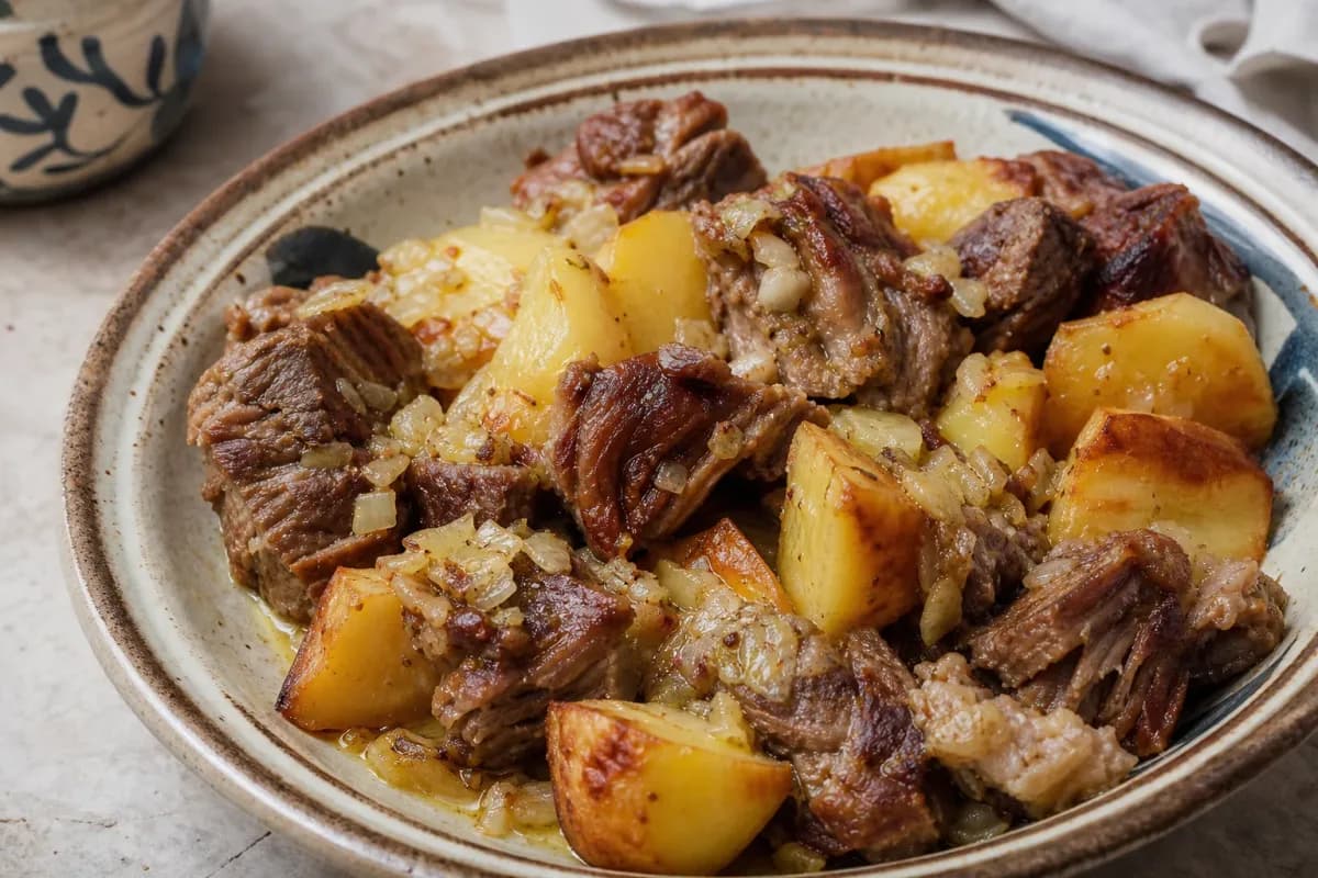 Croatian Peka with Lamb, Potatoes and Mediterranean Herbs