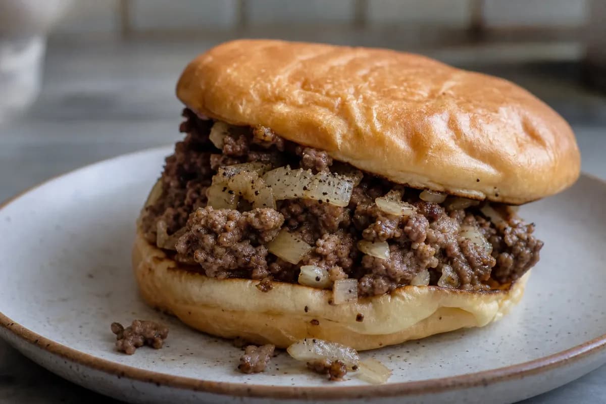 Dominican Chimi Burger with Cabbage and Special Sauce