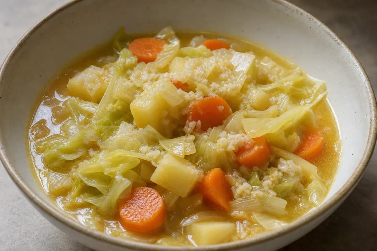 Ethiopian Atakilt Wat with Cabbage, Carrots and Potatoes