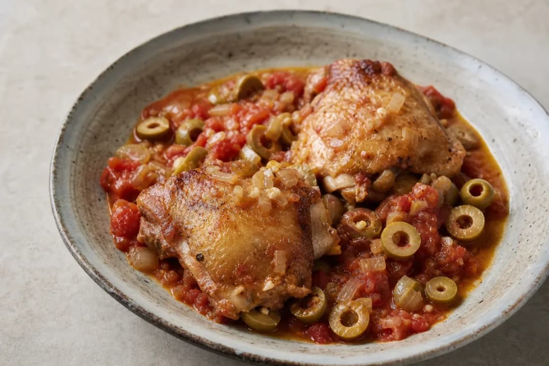 French Chicken Provençal with Tomatoes, Olives, and Herbs
