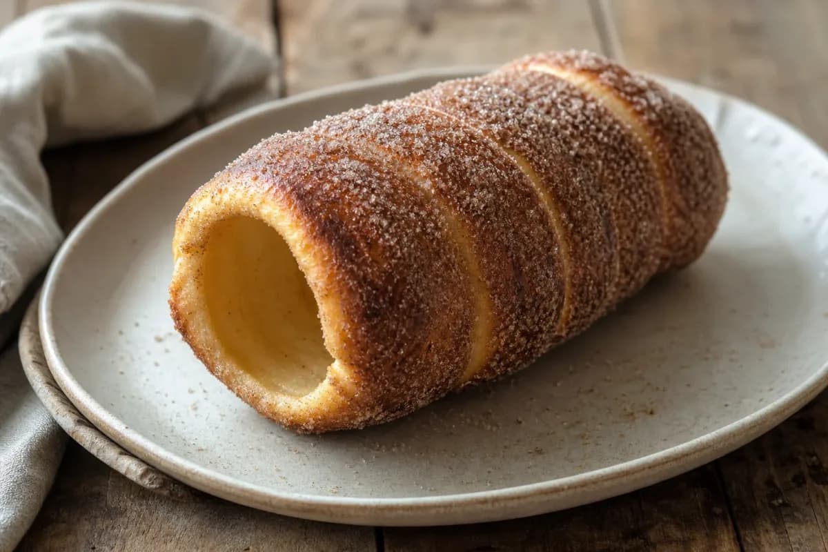 Hungarian Chimney Cake – Kürtőskalács with Cinnamon Sugar Coating