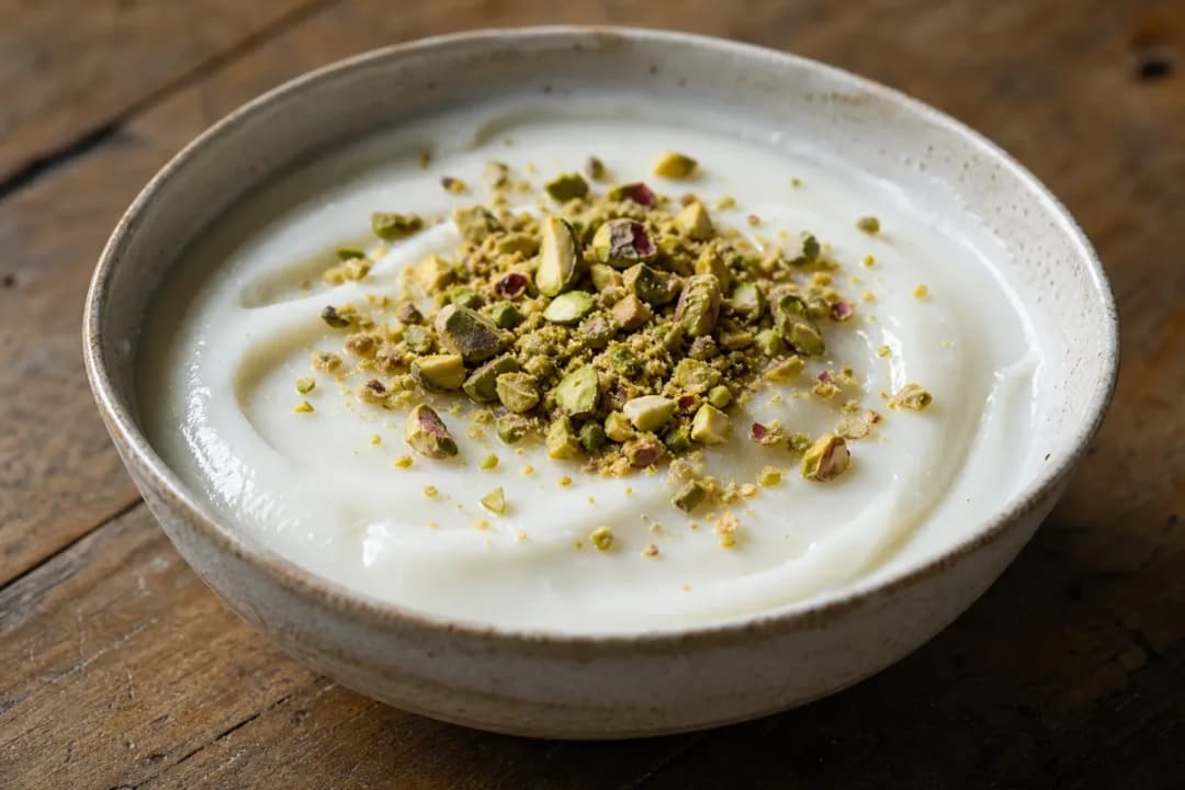 Israeli Malabi with Rose Water and Pistachios for Dessert