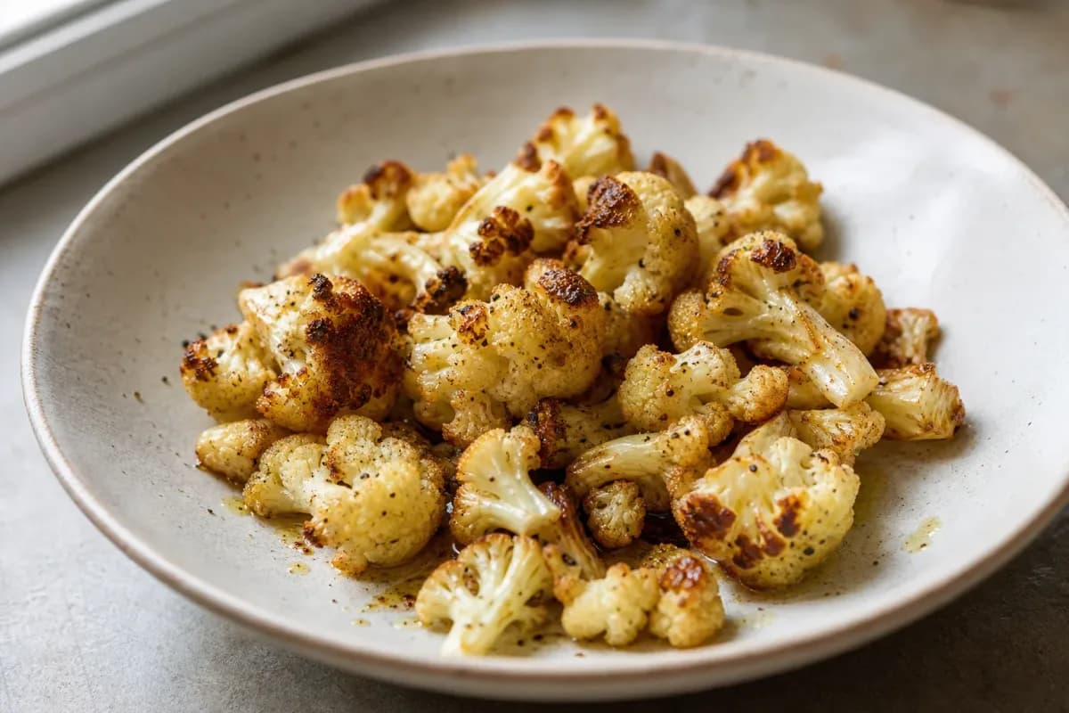 Israeli Roasted Cauliflower with Tahini and Fresh Herbs