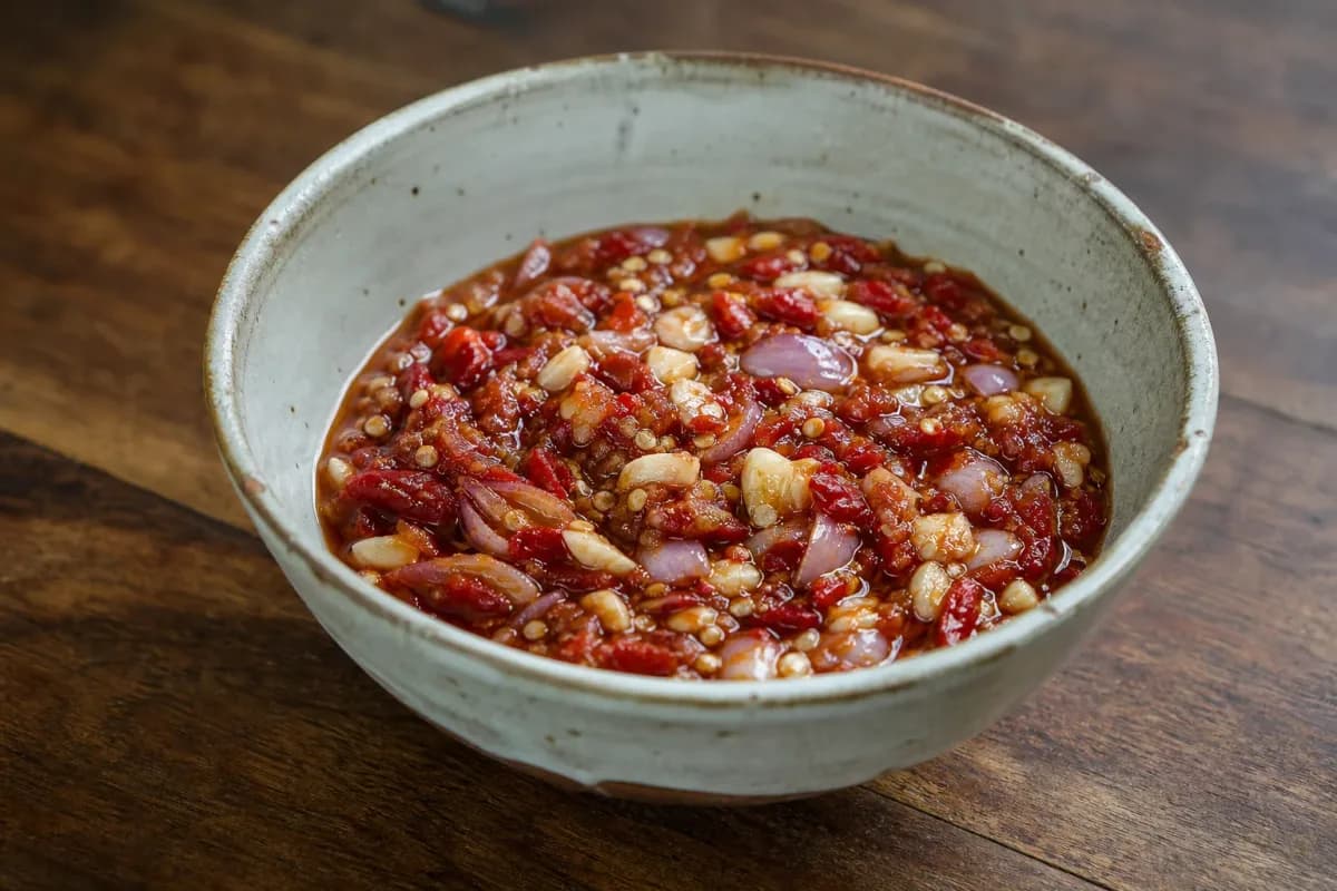 Laotian Jaew Bong – Spicy Chili Dip with Garlic and Aromatics