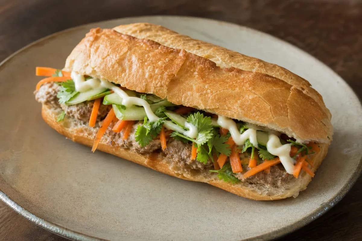 Laotian Khao Jee Pâté – Crispy Baguette Sandwich with Savory Fillings
