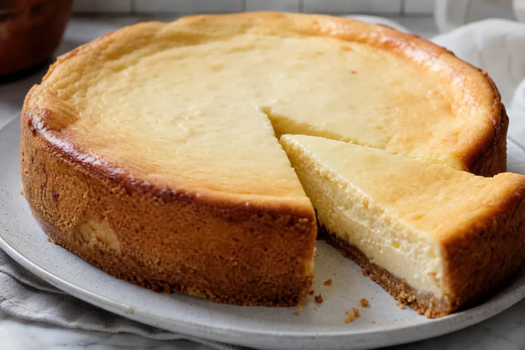 Polish Sernik with Creamy Cheesecake Filling and Crust