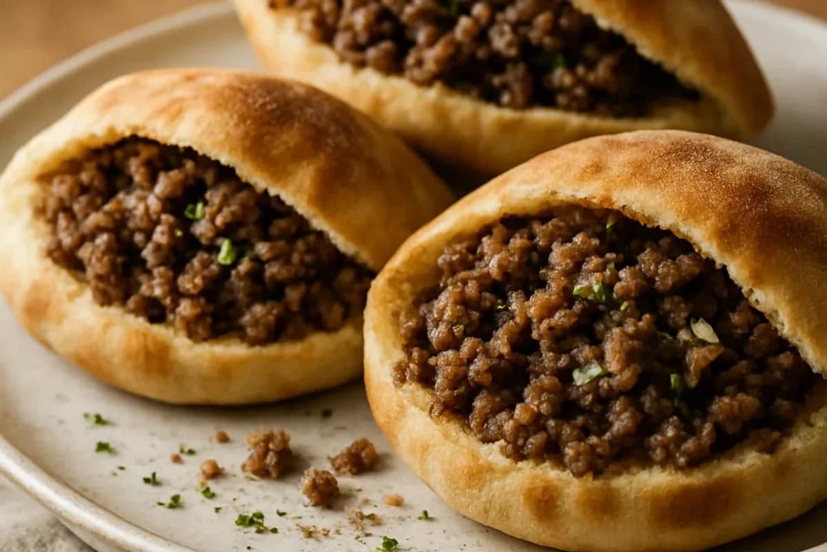 Savory Spiced Beef-Stuffed Baladi Bread — dinner recipe, beautifully plated and ready to serve