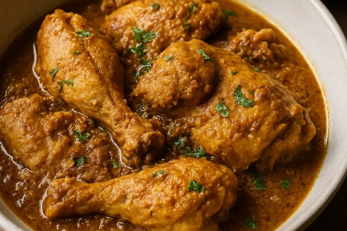 Spiced Chicken Qorma Cooking Method — dinner recipe, beautifully plated and ready to serve