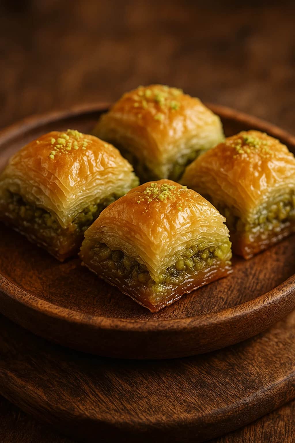 Sweet Baklava Baking for a Delicious Turkish Dessert