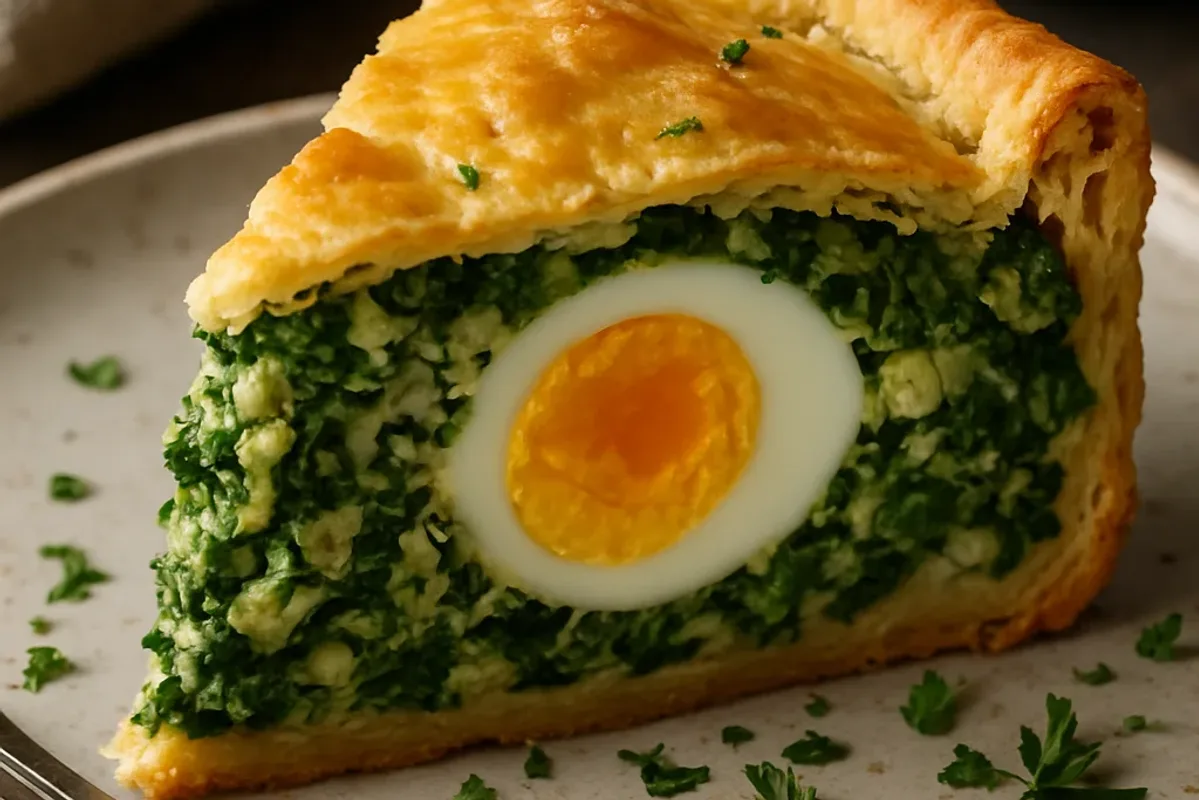 Uruguayan Pascualina Pie with Spinach, Ricotta and Eggs